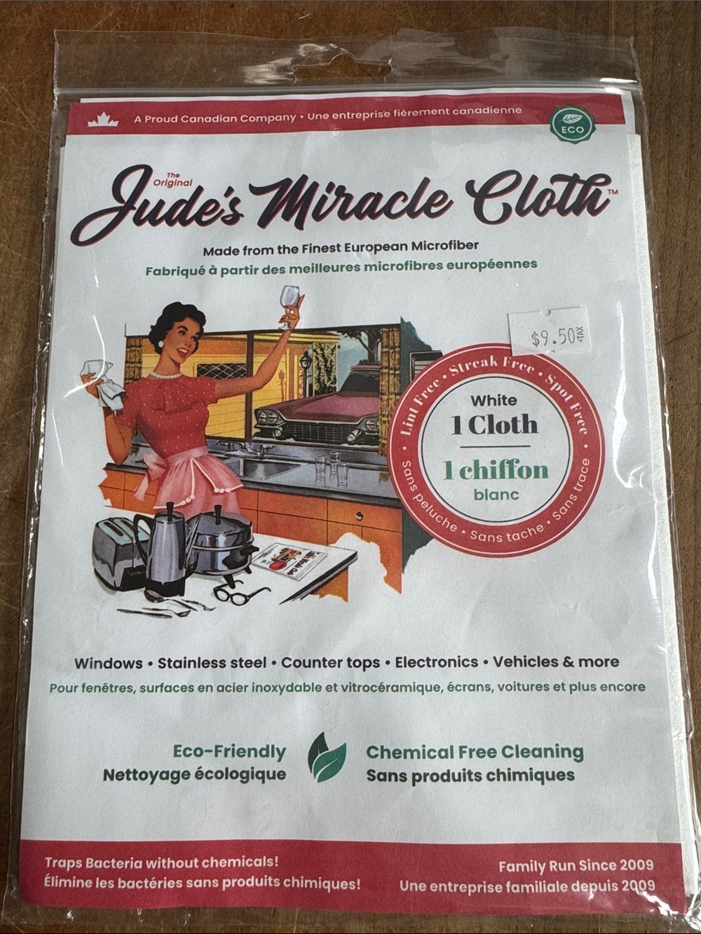 Lint free streak free spot free White Microfiber Cleaning Cloth